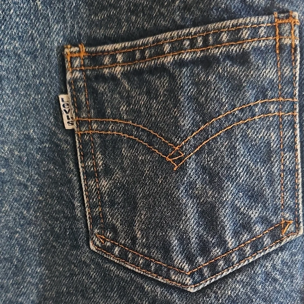 Vintage 70s 80s Levi's Dark Blue Denim Sherpa-Lined Vest - Size XL - Picture 2 of 13